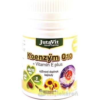 JutaVit Koenzým Q10 + Vitamín E plus 66 kapsúl