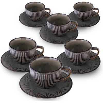 Design Hrnček Altom Reactive Midnight keramický 6 x 230 ml