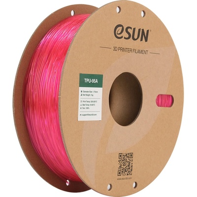 eSUN TPU-95A Translucent Pink - 1, 75 mm / 1000 g (TPU-95A175T-P1P1)
