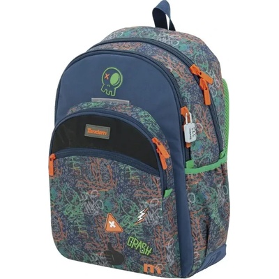 Sportandem Ученическа раница с ГУМИРАНО ДЪНО ST Tandem Crash