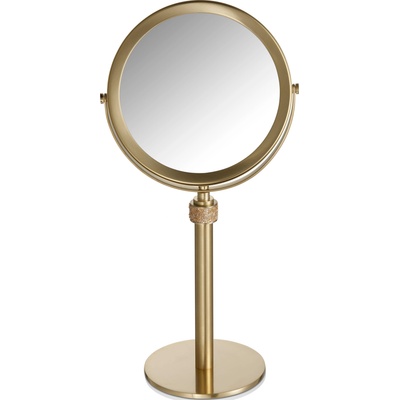 Decor Walther Увеличително козметично огледалце x5 Rocks златно мат (0934182)