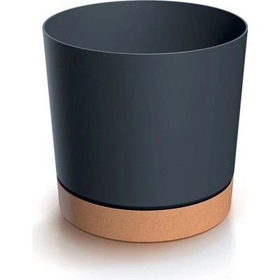 PROSPERPLAST Kvetináč TUBO PM 12,8cm antracit naturo