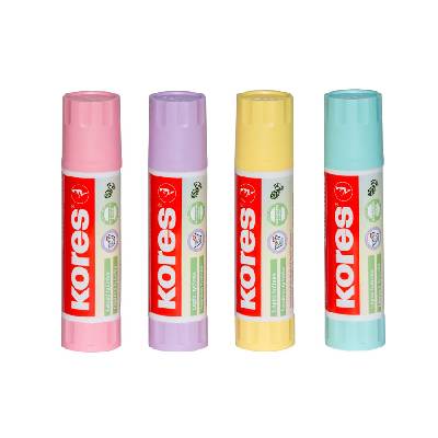 Lepicí tyčinka Kores PASTEL - 20g / mix barev, 366402