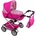 New Baby Детска количка за кукли 2в1 New Baby Monika розов (59130)