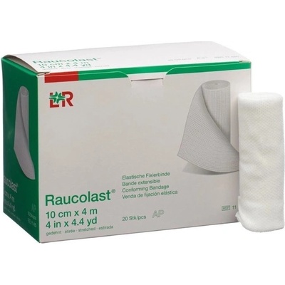 Raucolast 8 cm x 4 m obväz elastický fixačný voľne v škatuli 20 ks