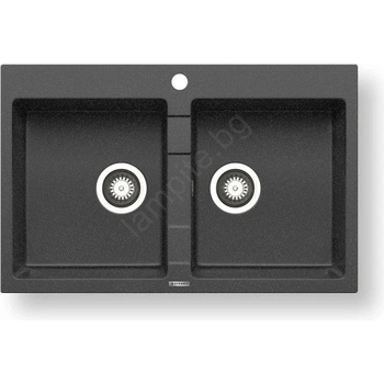 Pyramis 70053201 - Кухненска мивка SPARTA 78x50 cm гранит/черен (PY0029)