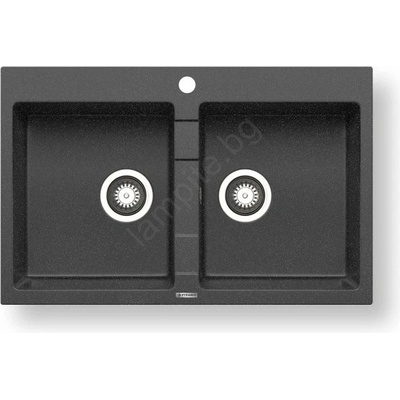 Pyramis 70053201 - Кухненска мивка SPARTA 78x50 cm гранит/черен (PY0029)