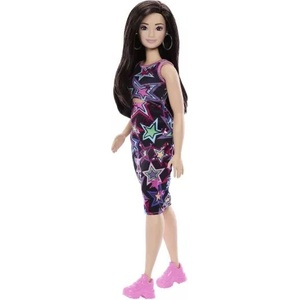 Mattel Barbie: Модерни приятелки - стилна кукла с рокля на звездички (JJN64)
