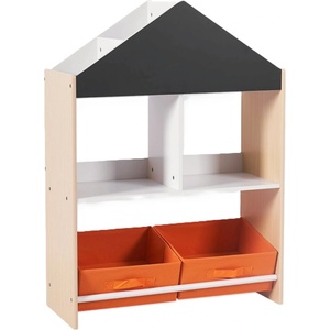 Ginger Home Детска етажерка Ginger Home - Къщичка, с черна дъска за писане (TF6747)