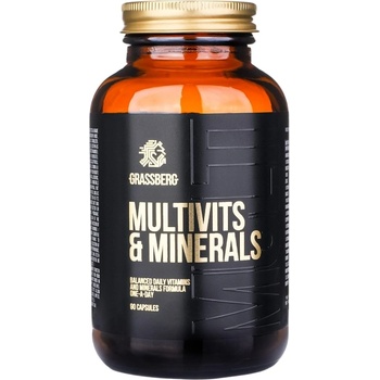 Grassberg Multivits & Minerals, 90 капсули, Grassberg (7222)