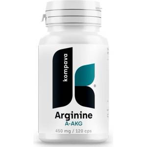 Kompava Arginine A-AKG/ Аргинин Алфа-Кетоглутарат 450 mg х 120 капсули | Kompava (RE_213155 KOMPAVA)