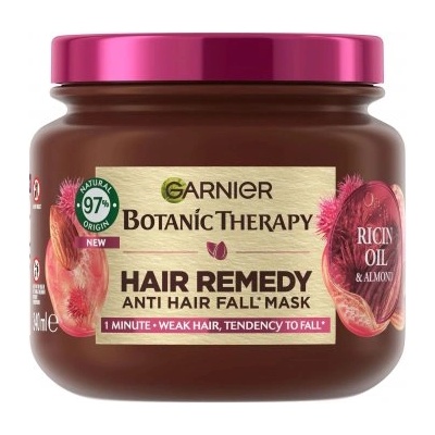 Garnier Botanic Therapy Ricin Oil & Almond Hair Remedy - Маска за слаба коса, склонна към накъсване 340мл