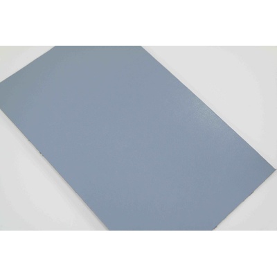 Samolepiace kožená záplata - stredne šedá - rozmer 16 cm x 10 cm