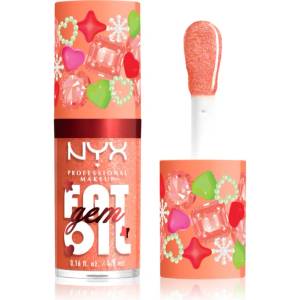 NYX Cosmetics Fat Oil Gem Xmas масло от нар цвят Peach Diamond 4.8ml