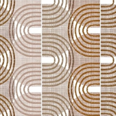 Ubrus PVC 206A, metráž, 20 m x 140 cm, obloučky hnědé, IMPOL TRADE