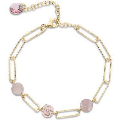 Spark stříbrný pozlacený růžový Trilliant BG4706VR6RQ Vintage Rose