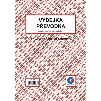 Baloušek Tisk PT230 Výdejka, Převodka A5