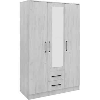 Matis Гардероб iva 3k2f с огледало снежен дъб