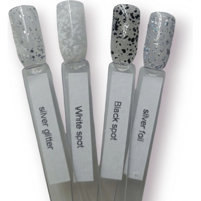 Fasio confetti top gel silver glitter 6 ml