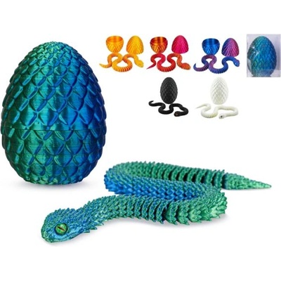 Mikro Яйце 8, 5см със змия 30см 6цвята