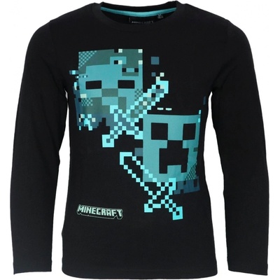 triko minecraft dlouhý rukáv černé – Hledejceny.cz