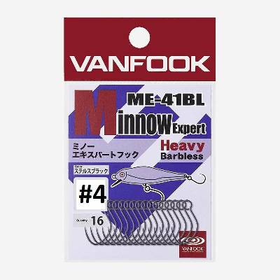 Vanfook ME-41BL minnow experthook vel.4 16 ks