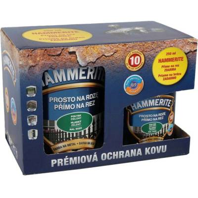 Hammerite Barevný email antikorozní 0,7 l + 0,25 l zelený