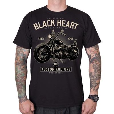 Black Heart Motorcycle čierna