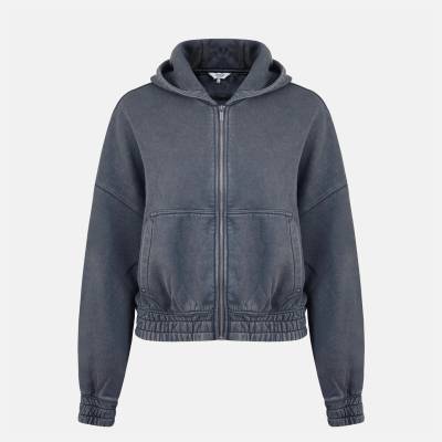 Firetrap Суичър Firetrap Women's Washed ZT Cotton Long Sleeve Zip Hoodie - Grey