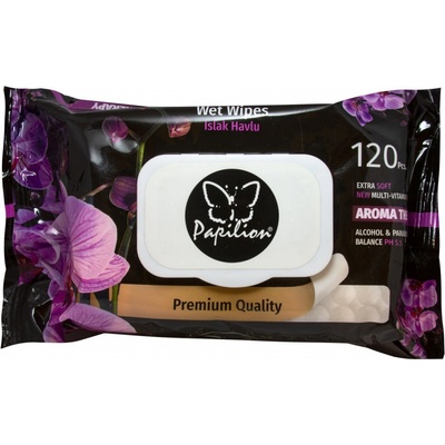 Papilion vlhčené ubrousky Aromatherapy 120 ks