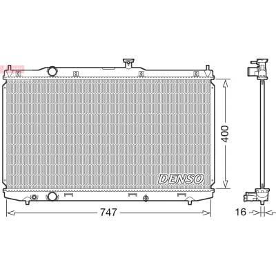 Chladič motora DENSO DRM40039