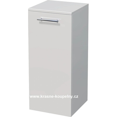 Intedoor nízká doplňková skříň s košem na prádlo,1 dveře, UNI SN 82/35 1D K A0025 Magnolia LESK
