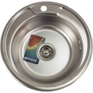Mixxus Z510-08-180D (decor) кухненска мивка от неръждаема стомана (8537) Мивка за вграждане