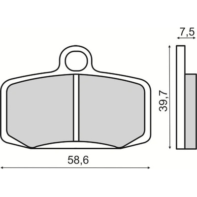 Brzdové destičky RMS 225103543 přední 225103543