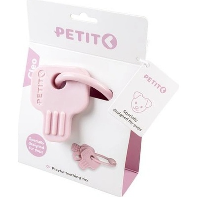 EBI Petit Cleo Kousátko pro štěňata a dospělé psy malých plemen růžové klíče 8 x 6,5 x 1 cm