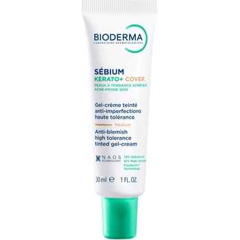 BIODERMA Sébium Тониран гел-крем за лице Kerato+ Cover, Medium, 30 ml