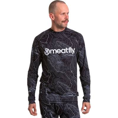 Meatfly мъжка термо тениска Avery Black Topography Meatfly | Cheren | МЪЖЕ | S