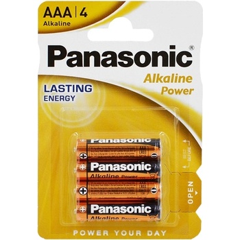 Panasonic aaa алкална батерия с дълъг живот, 4 бр. в опаковка lr03apb-4bp (lr03apb-4bp)