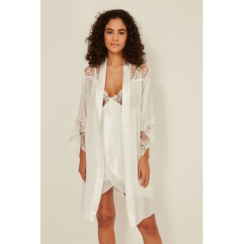 Underwear City Дамски комплект от сатен 048 - Екрю #315218 (315218_Бяло)