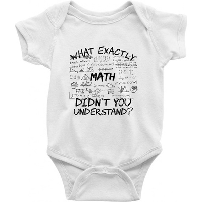 What exactly didnt you understand Math Dojčenské body krátký rukáv biele