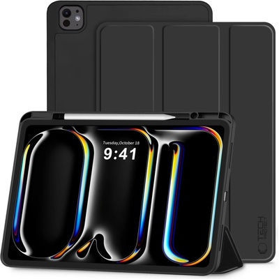 Tech-Protect Силиконов калъф за iPad Pro 11" 5 / 6 2024-2025 от Tech-Protect SC PEN - Black (5906302335862)