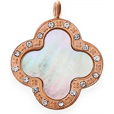 MPM Dámský ocelový rose gold nerezový přívěsek Niveta růžově pozlacený SPD.6691