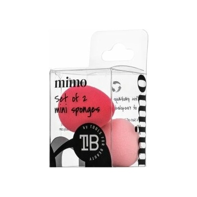 MIMO Set of 2 Mini Sponges hubka na make-up set Pink