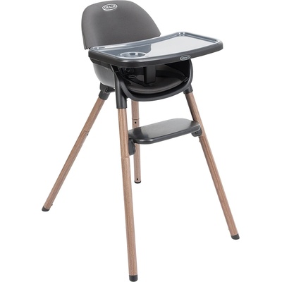 Graco Бебешко столче за хранене 3 в 1 Graco - Presti, Charcoal (5060624774522)