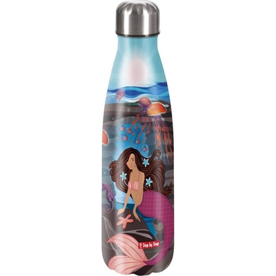 Step By Step Izolovaná láhev na pití z nerezové oceli 500 ml Mermaid Delia