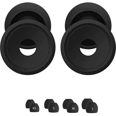 Sleep Earplugs špunty do uší s usazovacím kroužkem Černá