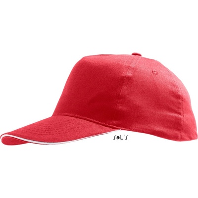 SOL's Collection Sunny baseballová 5 panelová COT25811094199-red/white Červená/bílá