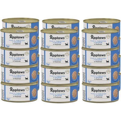 Applaws Cat tuniak a krab 24 x 70 g