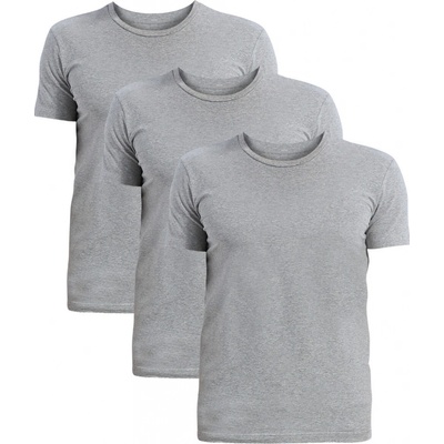 Tezen kvalitní pánské triko do 'U' FTU01 trojbal šedá