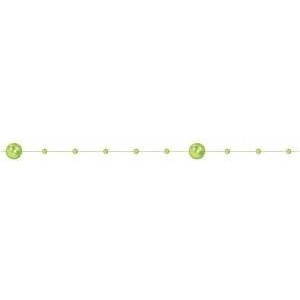 TITANUM Beads on zilce 20m 2 sizes light green